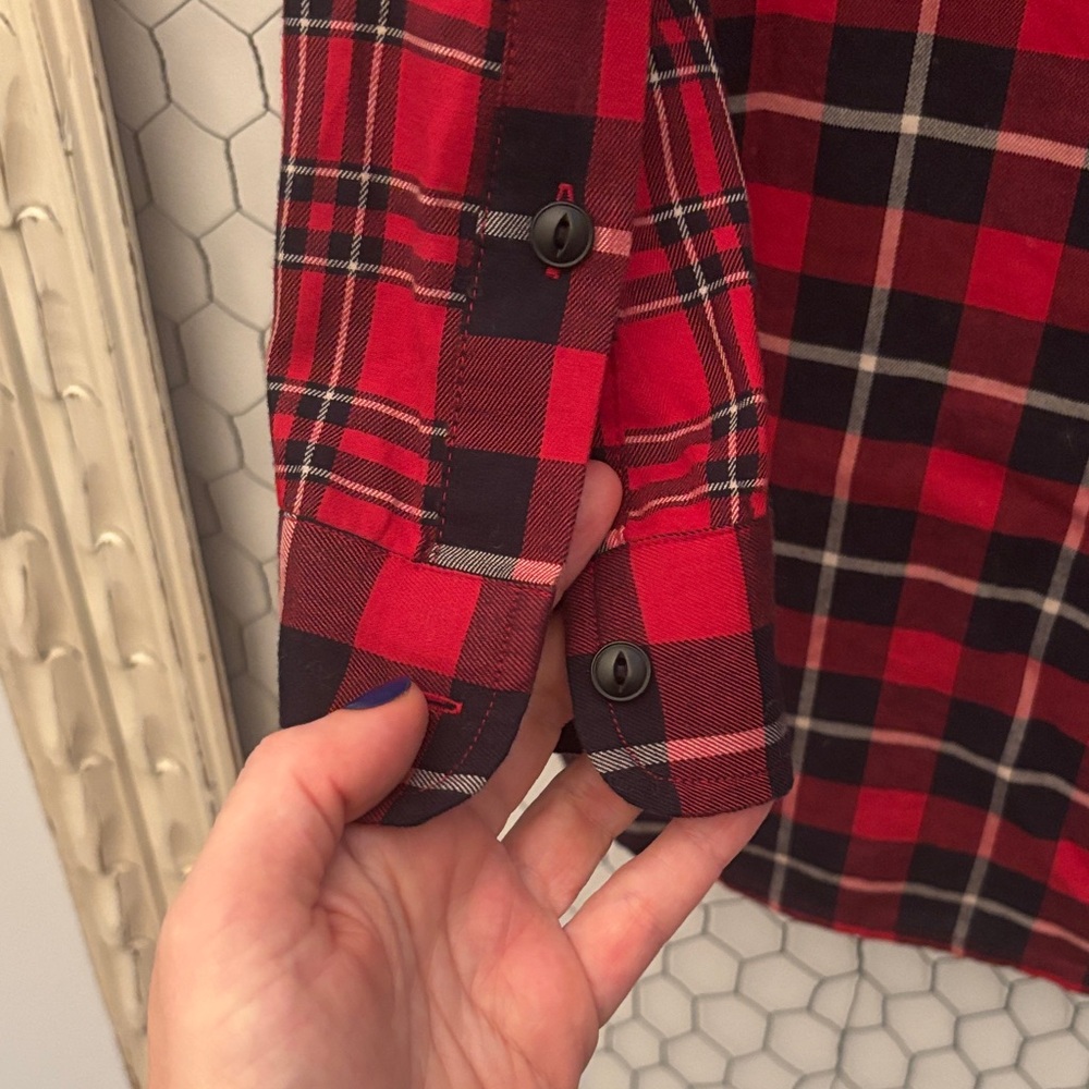 Madewell Ex-Boyfriend Plaid Shirt - Picture 8 of 8